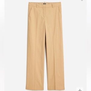 Full length Sydney wide leg chino pant with rhinestones